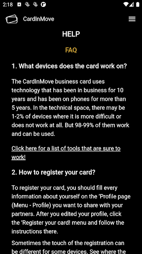 Card In Move Screen 3