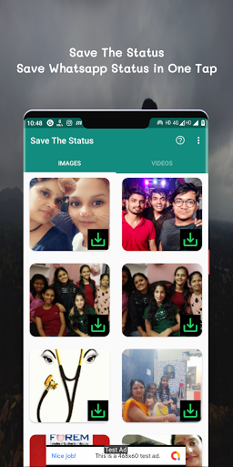 Android application Save The Status screenshort