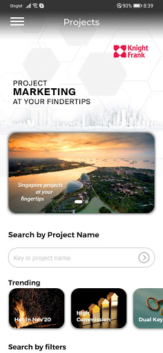 Android application Knight Frank Agency screenshort