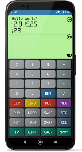 Forth Calculator Pro Screen 3