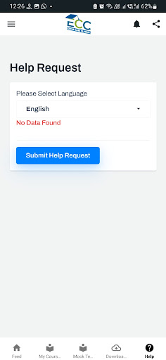 Android application EXTRA CARE CLASSES screenshort