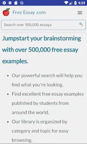 Free Essays Research Papers Apps On