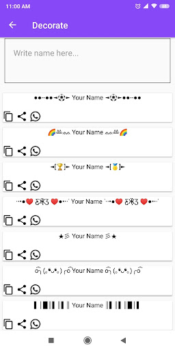 Decorate -texts and images Screen 2