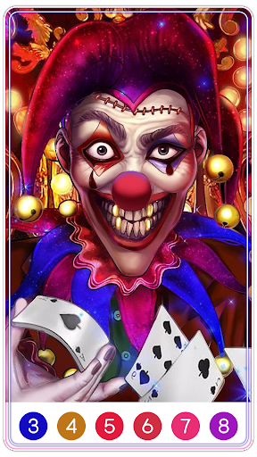 Android application Clown Paint by Number screenshort