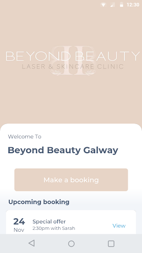 Android application Beyond Beauty Galway screenshort
