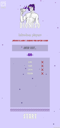Android application Dioniso - Drink Game screenshort