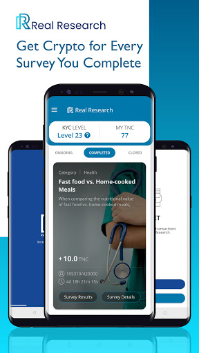 Android application Real Research Survey App screenshort