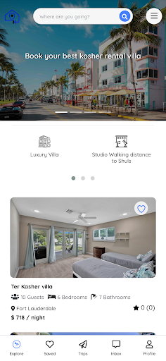Android application The Kosher Bnb screenshort