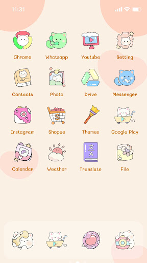 Wow Jazzy Cat Icon Pack Screen 2