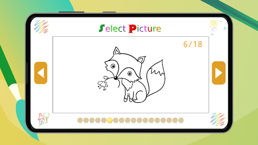 Android application Cute Coloring Fun App screenshort