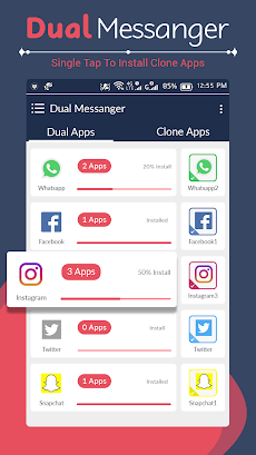 Messenger Parallel Dual App - Dual Spaceのおすすめ画像1