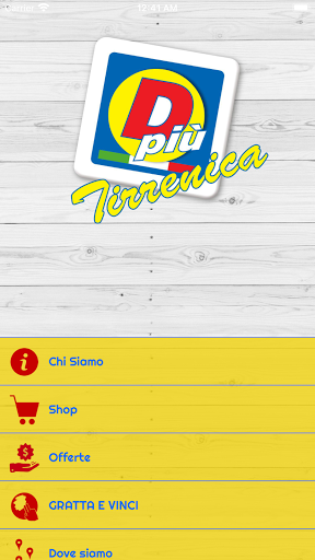 Android application DPiù Tirrenica screenshort