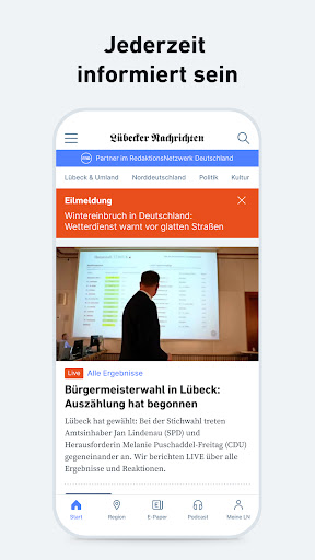 LN - Nachrichten und Podcast Screen 2