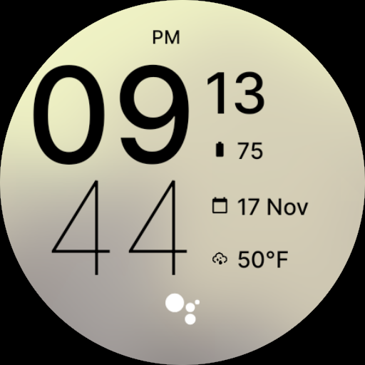 Simply Cloud Watch Face screenshot 3