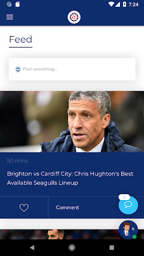 Android application Brighton FC Football News screenshort