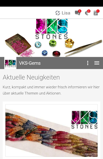 Android application VKS Stones screenshort