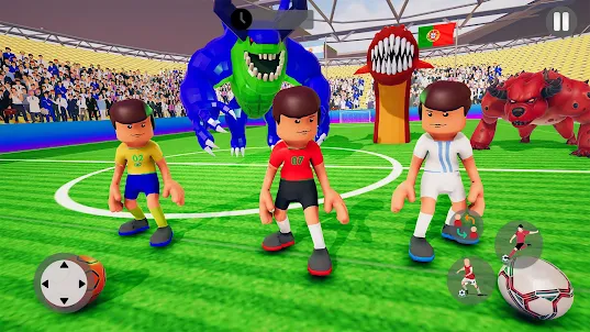 Rainbow Monster Mini Football