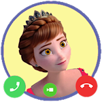 Cover Image of ダウンロード videocall Princess anna with you - Fake call 1 APK