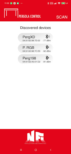 Pergola Control Screen 3