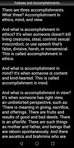 Failures and Accomplishments Screen 3