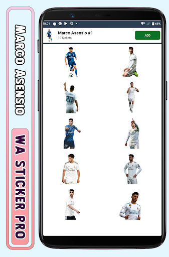 Marco Asensio - WA Sticker Pro Screen 2