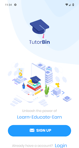 Android application TutorBin - Tutor App screenshort