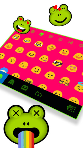 Fluorescent Chat Keyboard Back Screen 3
