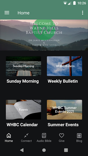 Android application Wayne Hills Baptist Church screenshort