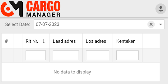Cargo Manager Driver App