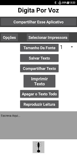 Android application Aplicativo Que Fala e Escreve screenshort