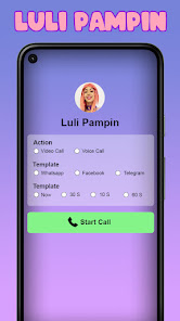 Screenshot 2 Luli Pampin Fake Video Call android