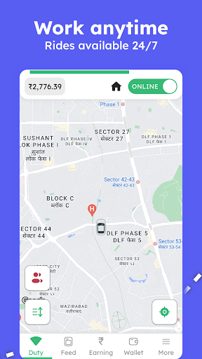 Android application Bam Driver screenshort