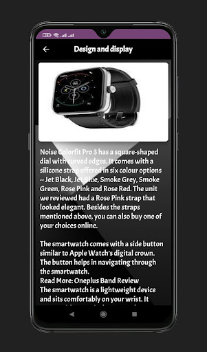 Android application Noise Colorfit Pro 3 Guide screenshort