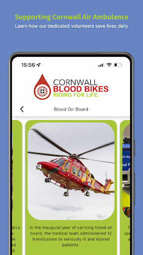 Cornwall Blood Bikes Screen 2