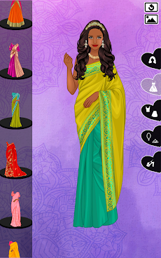 Indian Sari dress upのおすすめ画像5