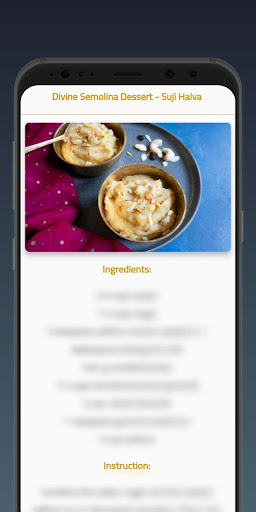 Android application Semolina Halva screenshort