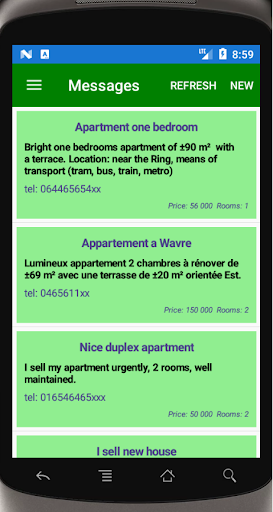 Android application Immo House Sell Fast screenshort
