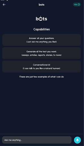 Bots - Ai ChatBot Screen 3