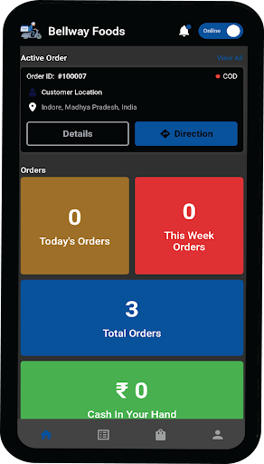 Android application Bellway Foods Vendor screenshort