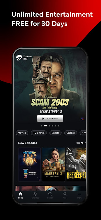 Xstream Play: Movies & Cricket - 1.85.2 - (Android)