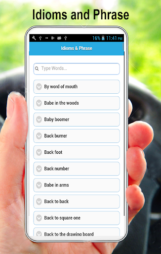 Idioms & Phrase For Students Screen 2