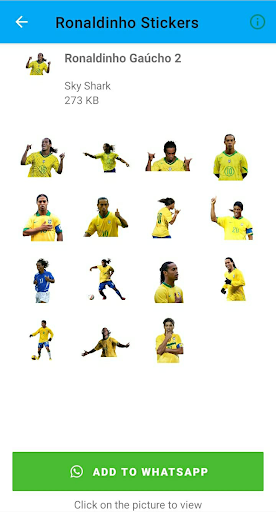 Ronaldinho Gaúcho Stickers Screen 2