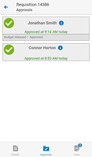 iProcurement for EBS Screen 2