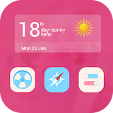 Pink Mood Launcher Theme icon
