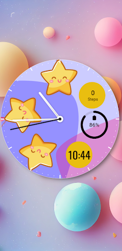 Android application Colorful Samsung watch face screenshort