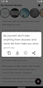 Screenshot 2 Be Yourself Quotes and Sayings android