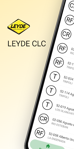 Android application LEYDE CLC screenshort