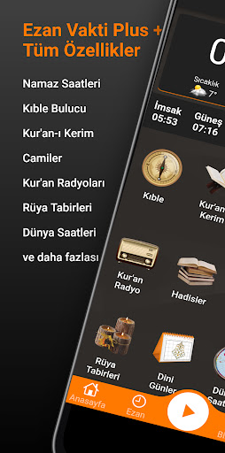 Android application Diyanet Namaz Vakitleri screenshort