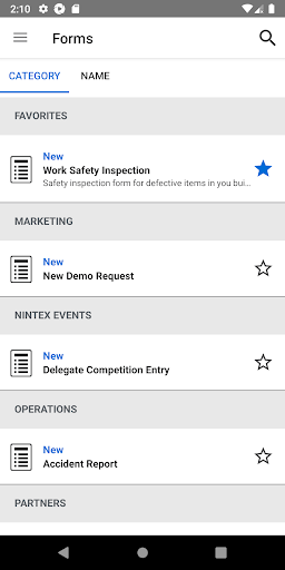 Nintex Mobile Screen 3