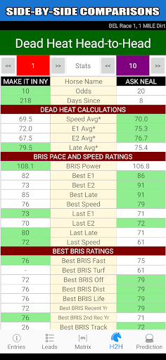 Dead Heat: Horse Racing Tools Screen 3